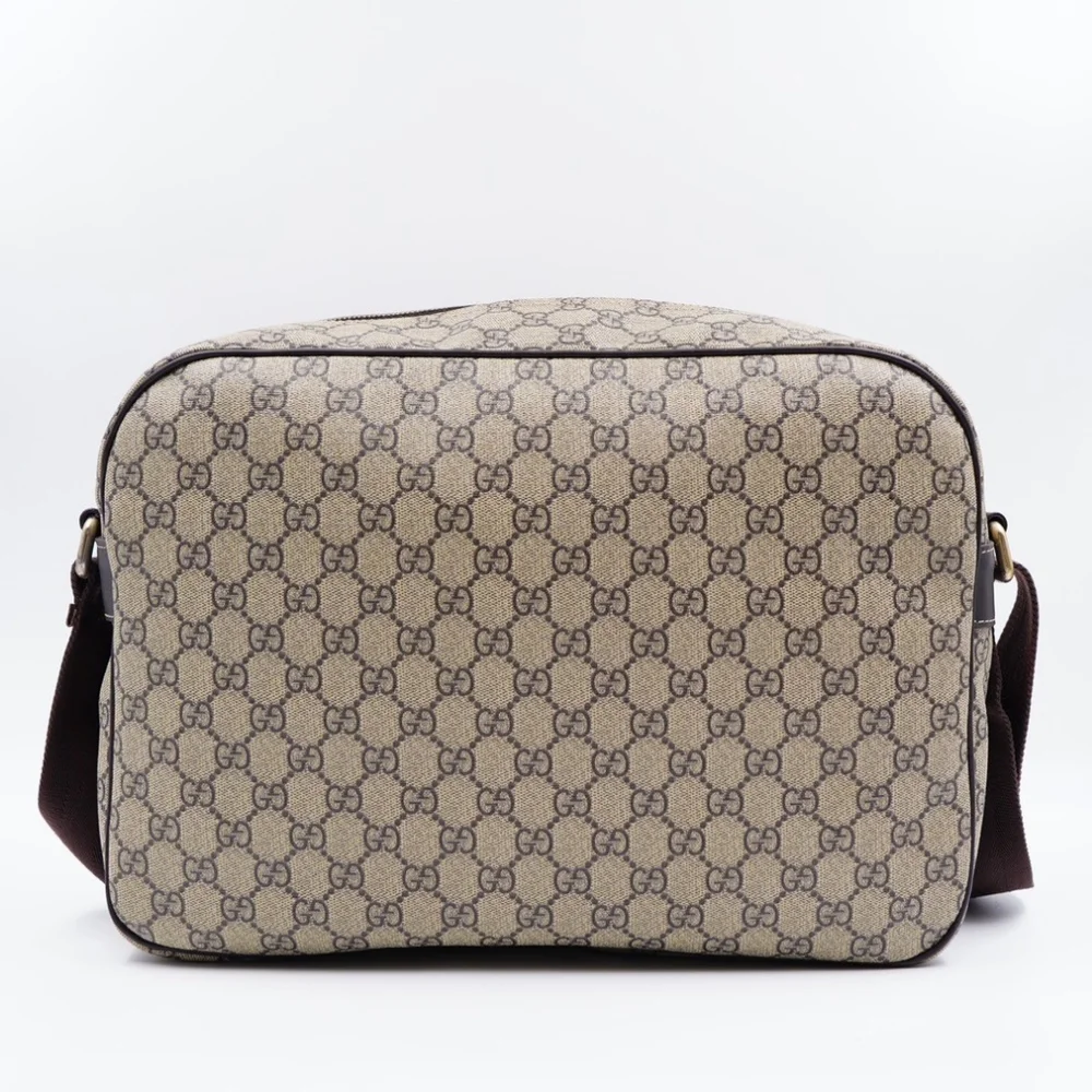 AM54❤️ Gucci GG Monogram Canvas Messenger Bag